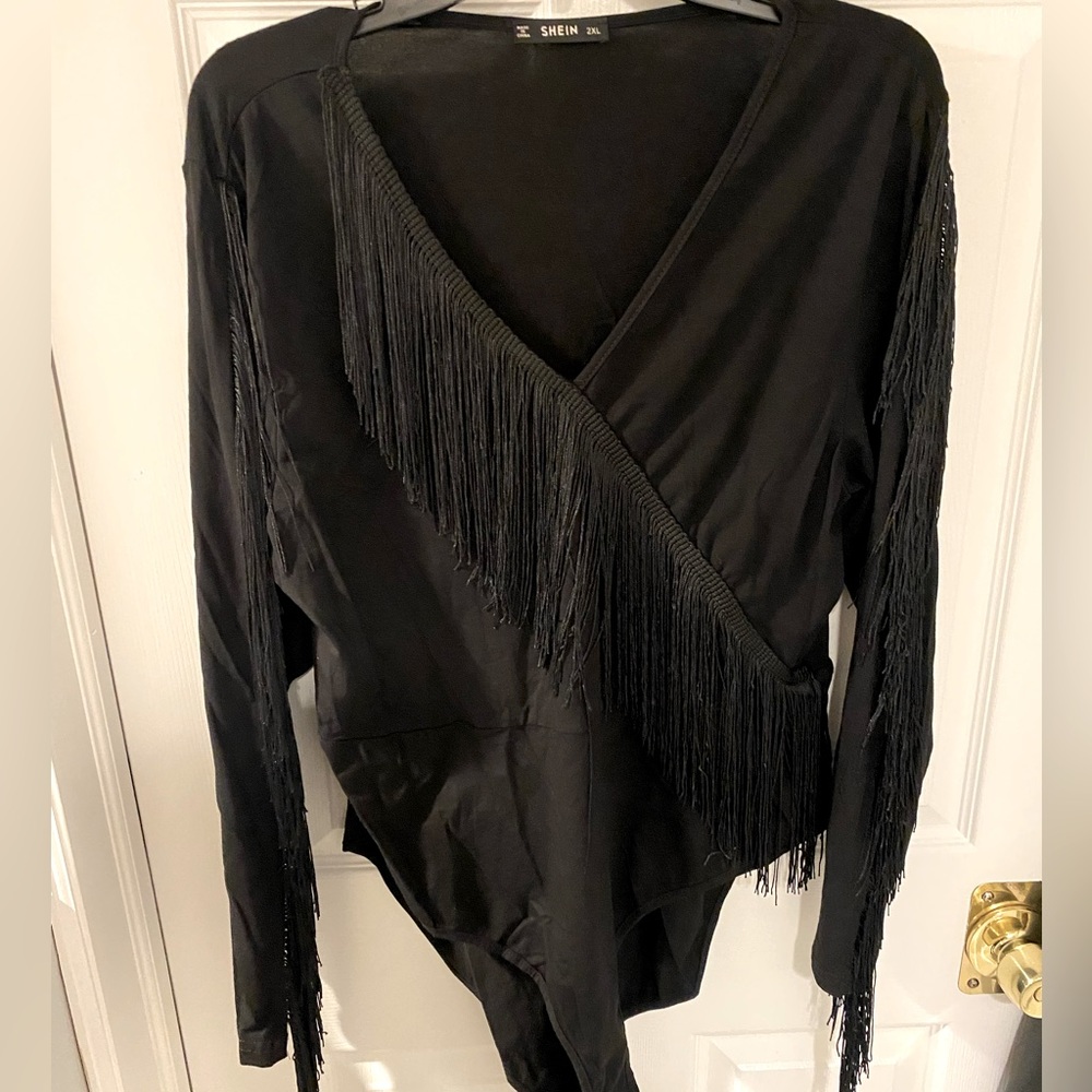 Fringe detail Bodysuit!
